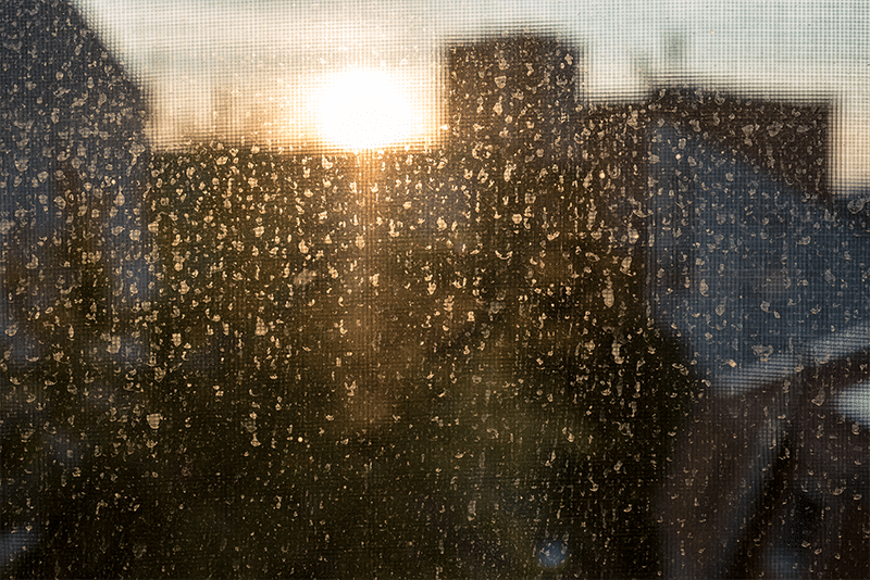 dirty window perfect for cleaning